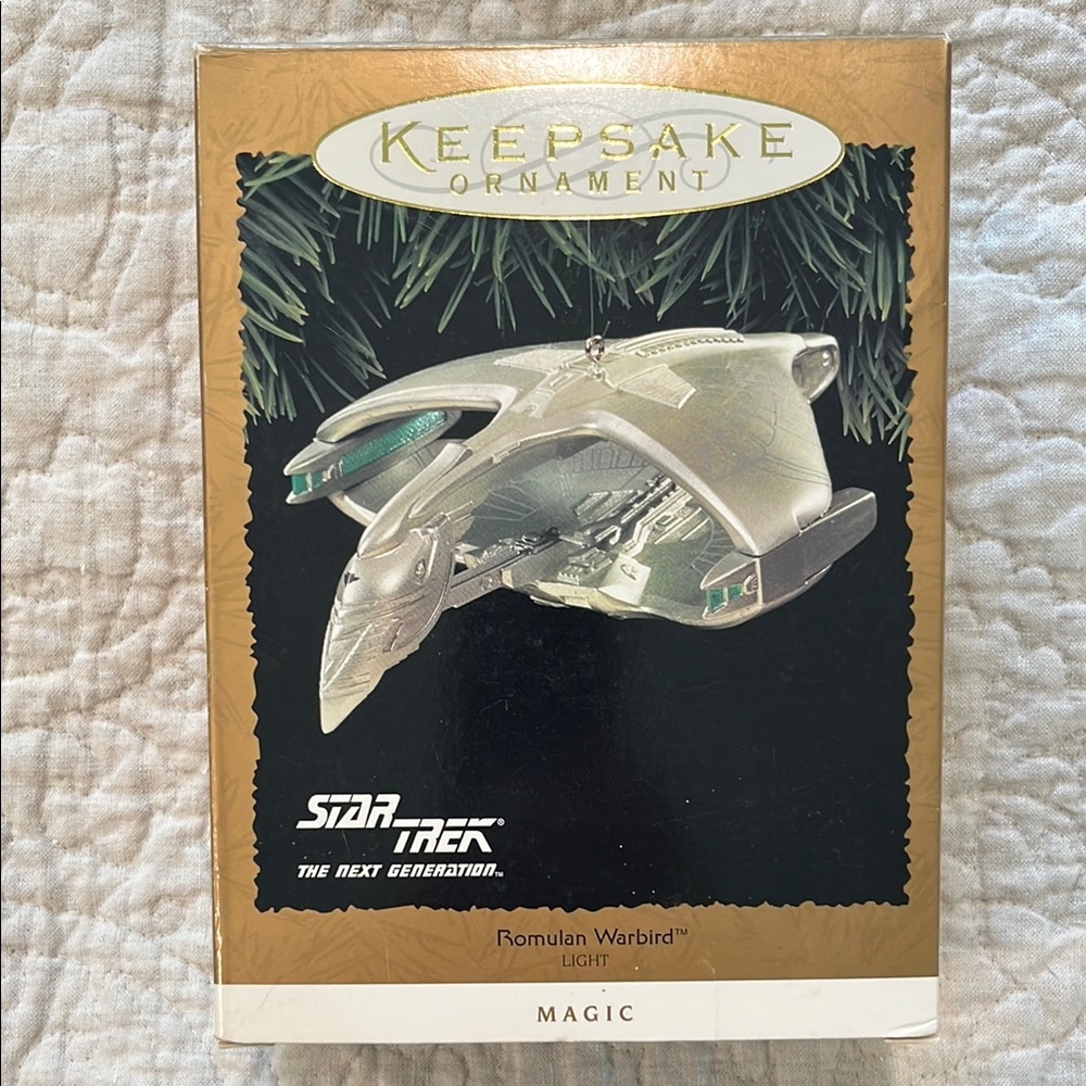 Star Trek Romulan Warbird hallmark Ornament